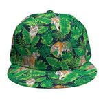 Tropical Tiger Pattern Print Snapback Cap