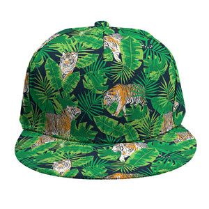 Tropical Tiger Pattern Print Snapback Cap