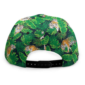 Tropical Tiger Pattern Print Snapback Cap