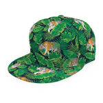 Tropical Tiger Pattern Print Snapback Cap