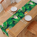 Tropical Tiger Pattern Print Table Runner