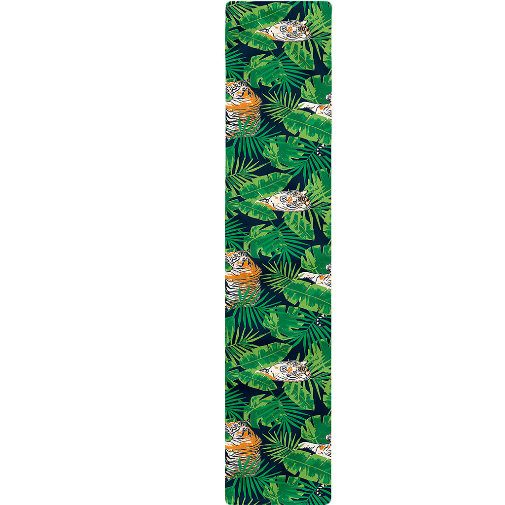 Tropical Tiger Pattern Print Table Runner
