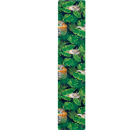 Tropical Tiger Pattern Print Table Runner