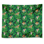 Tropical Tiger Pattern Print Tapestry