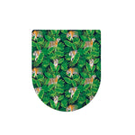 Tropical Tiger Pattern Print Toilet Lid Cover
