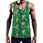 Tropical Tiger Pattern Print Training Tank Top