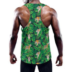 Tropical Tiger Pattern Print Training Tank Top