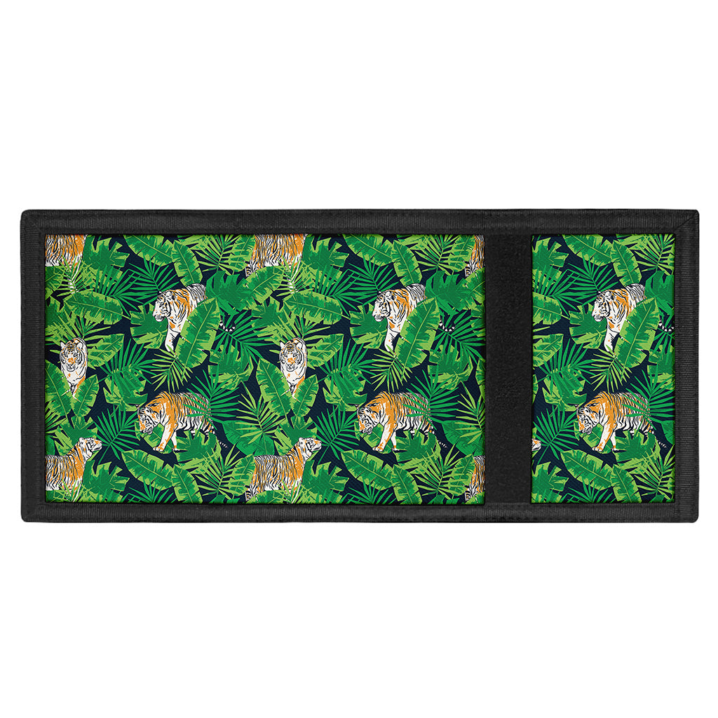 Tropical Tiger Pattern Print Trifold Wallet