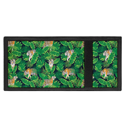 Tropical Tiger Pattern Print Trifold Wallet