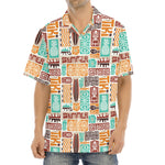 Tropical Tiki Pattern Print Aloha Shirt