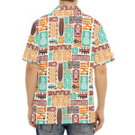 Tropical Tiki Pattern Print Aloha Shirt