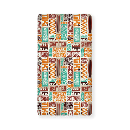 Tropical Tiki Pattern Print Baby Crib Sheet
