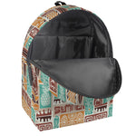 Tropical Tiki Pattern Print Backpack