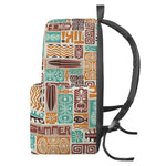 Tropical Tiki Pattern Print Backpack