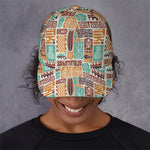 Tropical Tiki Pattern Print Baseball Cap
