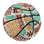 Tropical Tiki Pattern Print Basketball