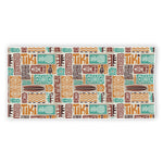 Tropical Tiki Pattern Print Beach Towel