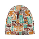Tropical Tiki Pattern Print Beanie
