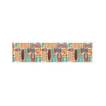 Tropical Tiki Pattern Print Bed Runner