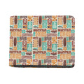 Tropical Tiki Pattern Print Bifold Wallet