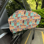 Tropical Tiki Pattern Print Car Side Mirror Covers