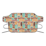 Tropical Tiki Pattern Print Car Windshield Snow Cover
