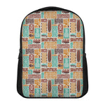 Tropical Tiki Pattern Print Casual Backpack