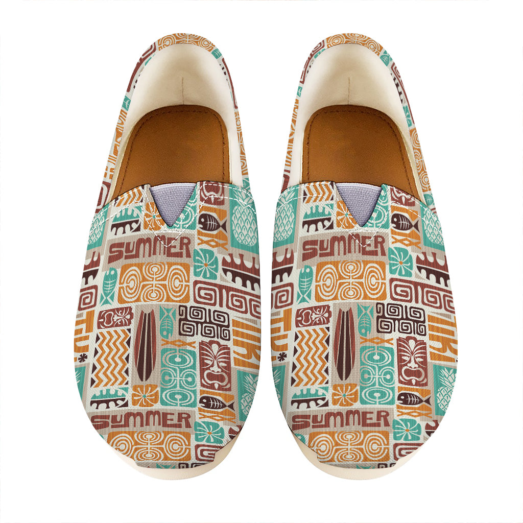 Tropical Tiki Pattern Print Casual Shoes