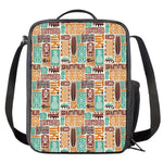 Tropical Tiki Pattern Print Crossbody Lunch Bag