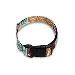 Tropical Tiki Pattern Print Dog Collar