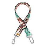 Tropical Tiki Pattern Print Dog Seat Belt