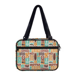 Tropical Tiki Pattern Print Double Strap Bible Bag