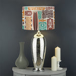 Tropical Tiki Pattern Print Drum Lamp Shade