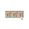 Tropical Tiki Pattern Print Extended Mouse Pad