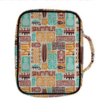 Tropical Tiki Pattern Print Front Pocket Bible Bag
