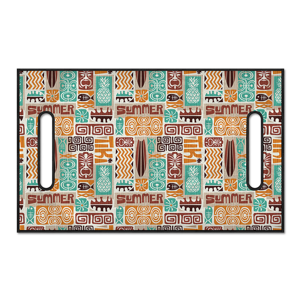 Tropical Tiki Pattern Print Golf Cart Seat Cover