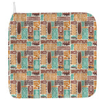 Tropical Tiki Pattern Print Hand Towel