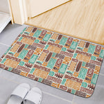 Tropical Tiki Pattern Print Indoor Door Mat