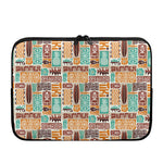 Tropical Tiki Pattern Print Laptop Sleeve
