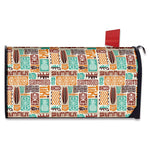 Tropical Tiki Pattern Print Mailbox Cover