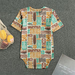 Tropical Tiki Pattern Print Men's Bodysuit
