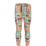 Tropical Tiki Pattern Print Men's leggings