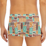 Tropical Tiki Pattern Print Men's Short Boxer Briefs