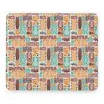 Tropical Tiki Pattern Print Mouse Pad