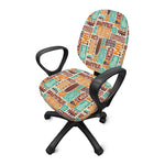 Tropical Tiki Pattern Print Office Chair Cover
