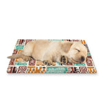 Tropical Tiki Pattern Print Pet Cooling Mat Cover