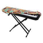 Tropical Tiki Pattern Print Piano Keyboard Cover