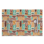 Tropical Tiki Pattern Print Placemat