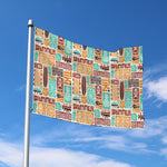 Tropical Tiki Pattern Print Polyester Flag