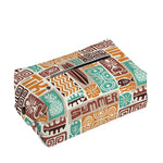 Tropical Tiki Pattern Print Rectangle Tissue Box Cover